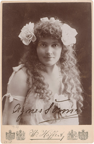 Los 2759 - Sorma, Agnes - 4 Autographen. 1884-1897 - 0 - thumb