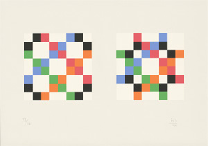 Lot 3034, Auction  128, Bill, Max, 7 Twins. Folge von 7 Farbserigraphien 