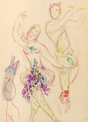 Lot 3062, Auction  128, Lassaigne, Jacques und Chagall, Marc - Illustr., Marc Chagall. Dessins et aquarelles pour Le Ballet