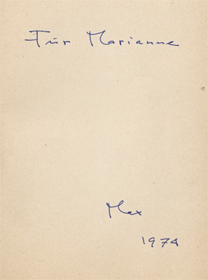 Lot 3099, Auction  128, Frisch, Max, Bin oder Die Reise nach Peking (Widmungsexemplar)