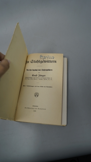 Los 3160 - Jünger, Ernst - In Stahlgewittern - 2 - thumb