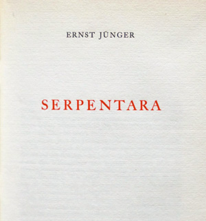 Lot 3168, Auction  128, Jünger, Ernst, Serpentara. Zürich 1957. - Erste Ausgabe. - 275 sign. Exemplare