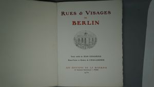Los 3195 - Giraudoux, Jean - Rues et visages de Berlin - 4 - thumb