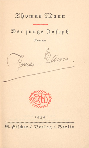 Lot 3217, Auction  128, Mann, Thomas, Joseph und seine Brüder, Bde. I-III