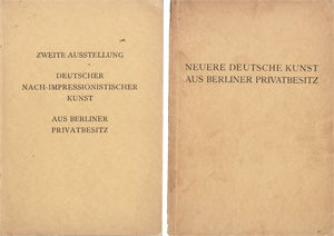 Lot 3256, Auction  128, National-Galerie Berlin, Ausstellungen aus Berliner Privatbesitz. Zwei Kataloge