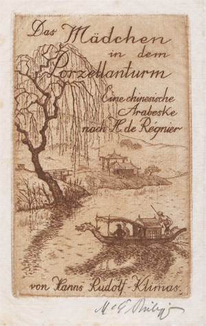 Lot 3290, Auction  128, Régnier, Henri de und Philipp, Martin E. - Illustr., Das Mädchen in dem Porzellanturm