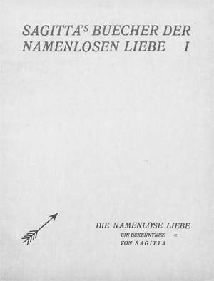 Lot 3306, Auction  128, Sagitta, Buecher der namenlosen Liebe, Bde. 1-3