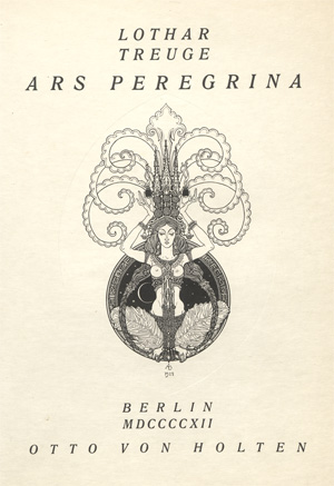 Lot 3341, Auction  128, Treuge, Lothar, Ars Peregrina