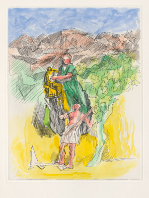 Lot 3352, Auction  128, Hesiod und Villon, Jacques - Illustr., Les travaux et les jours
