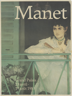 Lot 3380, Auction  128, Manet, Edouard, Manet 1832-1883. Grand Palais, 23 avril–1 août 1983. Ausstellungsplakat.