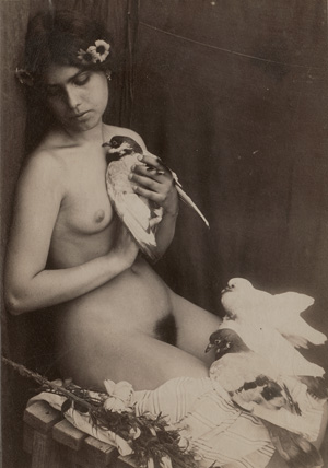 Lot 4037, Auction  128, Galdi, Vincenzo, Seated nude with doves
