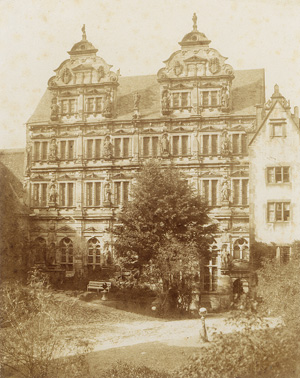 Lot 4067, Auction  128, Marville, Charles, Façade du palais de Frédéric le Sage, château d’Heidelberg.