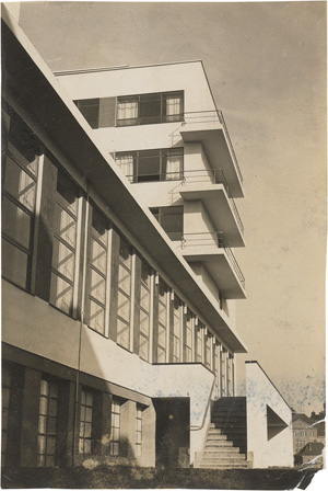 Lot 4106, Auction  128, Bauhaus, Southside view of the Bauhaus school in Dessau