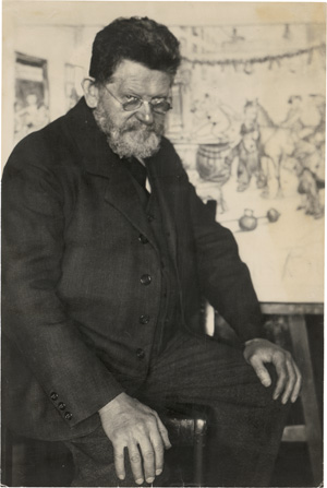 Lot 4133, Auction  128, Erfurth, Hugo, Portrait of the artist Heinrich Zille
