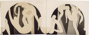 Lot 4209, Auction  128, Matisse, Henri, Photographic reproduction of  2 panels of Matisse's  triptych mural La danse de Merion