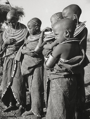Lot 4220, Auction  128, Riefenstahl, Leni, Group of Maasai girls