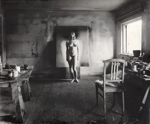 Lot 4244, Auction  128, Székessy, Karin, Jutta stehend im Atelier