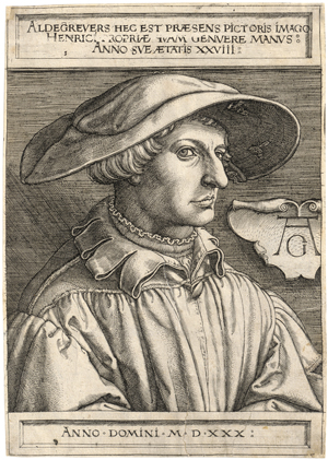 Lot 5004, Auction  128, Aldegrever, Heinrich, Selbstbildnis mit 28 Jahren