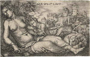 Lot 5017, Auction  128, Beham, Barthel, "Der Welt lauf" - Schlafende Iustitia
