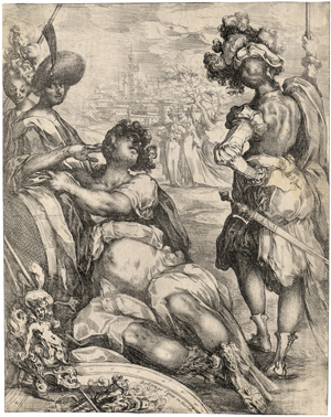 Lot 5027, Auction  128, Bellange, Jacques, Lagerszene vor der Stadt