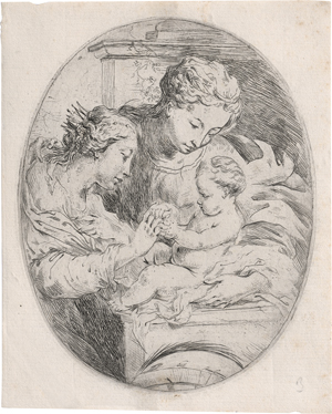 Lot 5031, Auction  128, Biscaino, Bartolomeo, Die mystische Vermählung der hl. Katharina