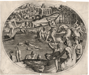 Lot 5055, Auction  128, Davent, Leon, Diana bei der Hirschjagd
