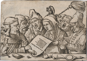 Lot 5056, Auction  128, Deutsch, 1. Hälfte 16. Jh. Der Gesang der Schlemmer