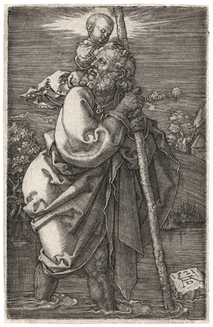 Lot 5069, Auction  128, Dürer, Albrecht, Der hl. Christopherus mit zurückgewandtem Kopfe