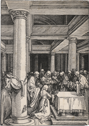 Lot 5095, Auction  128, Dürer, Albrecht, Die Darstellung im Tempel