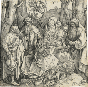 Lot 5098, Auction  128, Dürer, Albrecht, Die Heilige Sippe mit zwei musizierenden Engeln