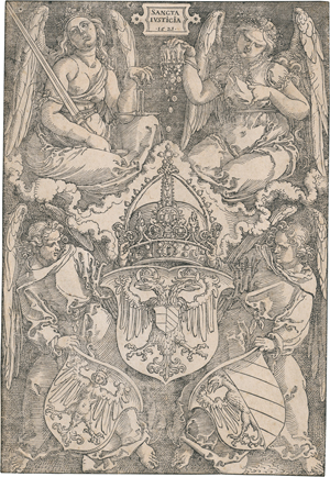 Lot 5102, Auction  128, Dürer, Albrecht, Das Wappen des Reichs und von Nürnberg