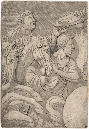 Lot 5110, Auction  128, Schule von Fontainebleau, um 1540-50. Römische Soldaten und Pferde