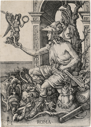 Lot 5134, Auction  128, Hopfer, Hieronymus, Personifikation der siegreichen Stadtgöttin Roma