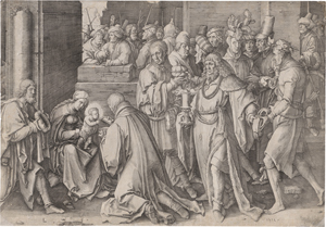 Lot 5142, Auction  128, Leyden, Lucas van, Die Anbetung der Könige
