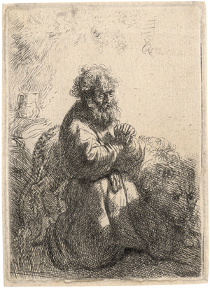Lot 5182, Auction  128, Rembrandt Harmensz. van Rijn, Hieronymus im Gebet