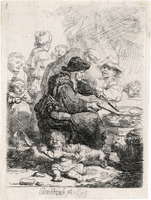 Lot 5184, Auction  128, Rembrandt Harmensz. van Rijn, Die Pfannkuchenbäckerin