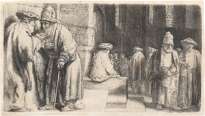 Lot 5185, Auction  128, Rembrandt Harmensz. van Rijn, Juden in der Synagoge
