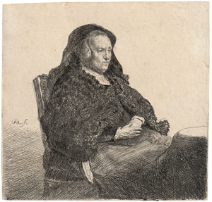 Lot 5192, Auction  128, Rembrandt Harmensz. van Rijn, Rembrandts Mutter mit schwarzem Schleier