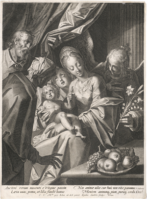 Lot 5199, Auction  128, Sadeler II, Aegidius, Die Hl. Familie