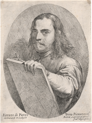Lot 5210, Auction  128, Testa, Pietro, Das Selbstbildnis des Künstlers