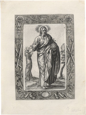 Lot 5224, Auction  128, Wierix, Johannes, Christus und die zwölf Apostel mit dem Hl. Paul