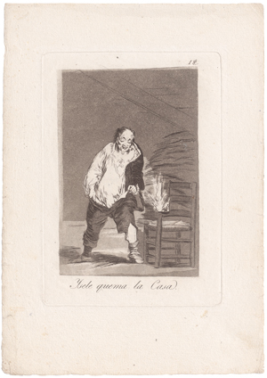 Lot 5240, Auction  128, Goya, Francisco de, Ysele quema la Casa