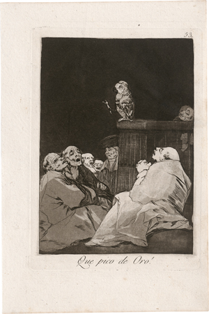 Lot 5242, Auction  128, Goya, Francisco de, Que pico de Oro!