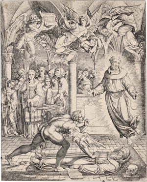 Lot 5251, Auction  128, Koch, Joseph Anton, Der Streit des Satans mit dem hl. Franciscus