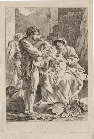 Lot 5265, Auction  128, Pierre, Jean-Baptiste Marie, Jungfrau mit dem Kind auf dem Schoß bgleitet von einem Dudelsackspieler