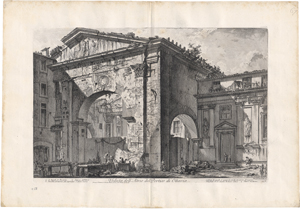 Lot 5267, Auction  128, Piranesi, Giovanni Battista, Veduta dell'Atrio del Portico di Ottavia