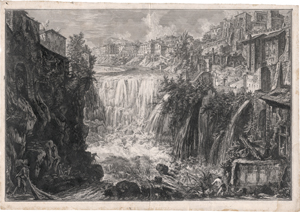 Lot 5270, Auction  128, Piranesi, Giovanni Battista, Veduta della Cascata di Tivoli