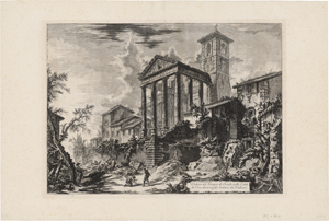 Lot 5272, Auction  128, Piranesi, Giovanni Battista, Veduta del Tempio di Ercole nella Città di Cora