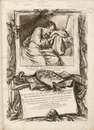 Lot 5278, Auction  128, Piranesi, Giovanni Battista, Raccolta di alcuni disegni del Barberi da Cento detto Il Guercino