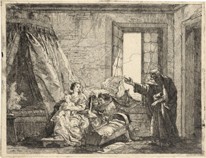 Lot 5291, Auction  128, Tiepolo, Giovanni Domenico, Joseph verkündet Maria die Flucht nach Ägypten